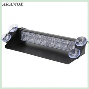 ARAMOX Voyant davertissement &agrave; LED du pare brise Voyant dAvertissement Clignotant LED Lumi&egrave;re Stroboscopique auto phare