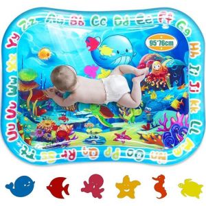 Grand Tapis d& 39 Eau B&eacute;b&eacute; 95x76cm XXL Tapis jouets Eau d& 39 Eveil pour B&eacute;b&eacute; de 3 6 9 12 Mois Tapis Sensoriel  TAPIS DE JEU ENFANT