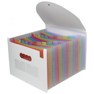 Classeur A4 13 compartiments rangement de documents administratifs trieur de documents pochettes à soufflet boîte de rangement