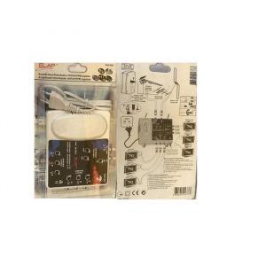 Amplificateur TNT 2 entr&eacute;es UHF/FM/VHF / 6 sortie  REGLABLES REF 341051 ELAP