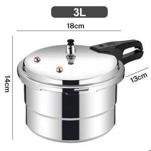 Autocuiseur - Cocotte minute - Autocuiseur en aluminium - &Eacute;paissi - 3 L - Antid&eacute;flagrant -Cuisini&egrave;res &agrave; gaz et plaques &agrave; induction