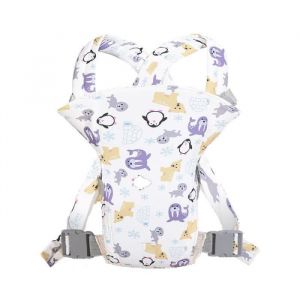 Porte Bébé Ergonomique 4 en 1 Multifonction Léger et Respirant Pour Nouveau-né et Petit Enfant de 0 à 24-Blanc