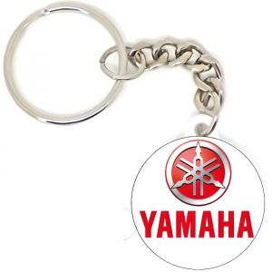 Porte cl&eacute; badge yamaha motard moto biker id&eacute;e cadeaux logo personnalisation