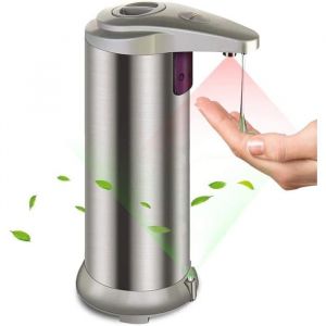 Distributeur automatique de savon liquide sans contact avec capteur de mouvement infrarouge et interrupteurs de commande de sortie