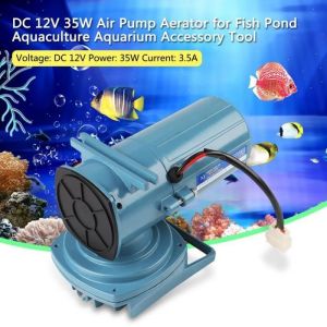 Pompe Aquarium CC 12V 35W Pompe &agrave; oxyg&egrave;ne A&eacute;rateur Bulleur Ultra-silencieuse