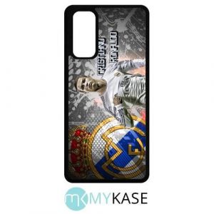 Coque compatible avec samsung galaxy s20 fe 5g - ronaldo cr7 real madrid - plastique - bord noir
