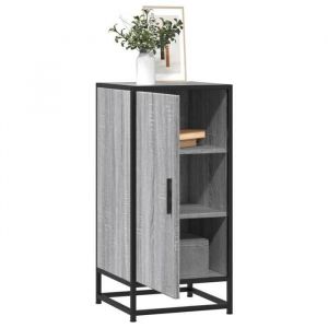 SALE 2025Meuble bas bahut vaisselier - Buffet - Sonoma gris - 355x35x76 cm - bois ding&eacute;nierie et m&eacute;tal159 Kg 8307