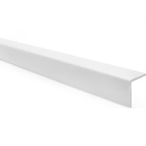 Cornière de protection dangle adhésive en PVC souple blanc 27 x 27 mm 70 cm