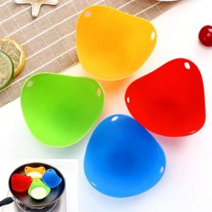 Pocheuses à œufs (lot de 8) pour la cuisine - Pocheuse à œufs en silicone de qualité LFGB - Pocheuse à œufs pochés