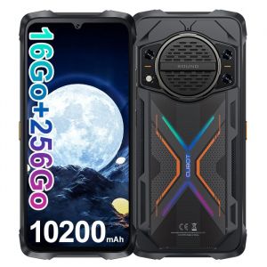 Smartphone CUBOT Kingkong Power 3 - 16Go+256Go - 10200mAh -  Android 14 - 6.72FHD+ - 100MP+32MP - NFC/FACE ID/GPS Noir