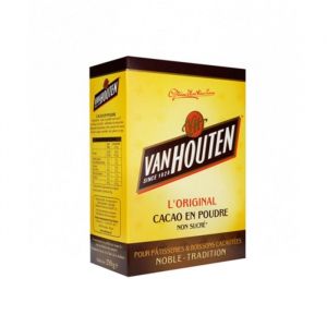 Poudre de Cacao Non Sucré Van Houten 250g/Sachet 1 boîte