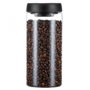 Verre pour Grains de Caf&eacute; Bo&icirc;Te Herm&eacute;Tique pour Aliments C&eacute;R&eacute;Ales Bonbons Conservation de la Fra&icirc;Cheur Pot de Stockage 1800Ml