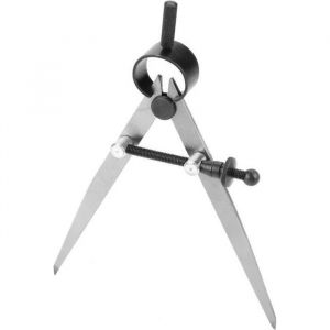 100mm Compas à pointes sèches En Cuir Diviseur De Printemps Rotation Scratch Artisanat Outil Réglable Leathercraft Compass DIY À