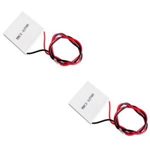 2X TEC1-12705 Refroidisseur Thermoélectrique Peltier 40X40mm TEC12705 Module Déléments Peltier pour Radiateur Plus Refroidisseur
