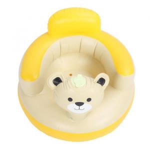 Si&egrave;ge Gonflable B&eacute;b&eacute; SURENHAP - Pompe Int&eacute;gr&eacute;e - Support Dos et Sofa Cartoon - Rose - PVC