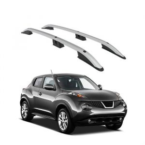 Rails de Toit Barres Set Cross Rail TURTLE CROWN pour NISSAN JUKE F15 2011 2012 2013 2014 2015 2016 2017 2018 2019 (SUV) Argent