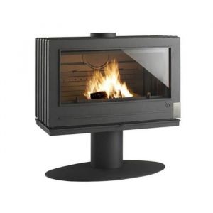 Poêle à bois - INVICTA - P912744 ELTON - 12 kW - Fonte - Anthracite