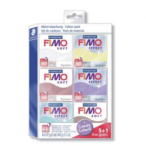 COFFRET FIMO SOFT COULEURS BONBONS  6x57 g / 8023 25