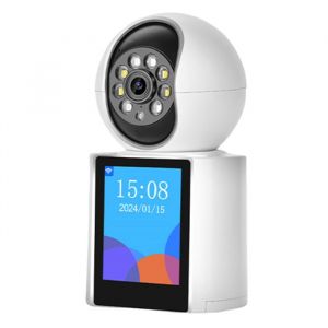 INN Camera surveillance wifi int&eacute;rieure 3mp 360 degr&eacute;s PTZ rotation 50m vision nocturne IR audio bidirectionnel cam&eacute;ra de