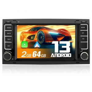AWESAFE Autoradio Android 13 2Go+64Go pour VW Touareg Transporter T5 Multivan 7Écran Tactile GPS Carplay Android Auto WiFi