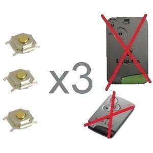 3 BOUTONS SWITCH CARTE DEMARRAGE ESPACE 4 LAGUNA 2 VEL SATIS CLIO 3