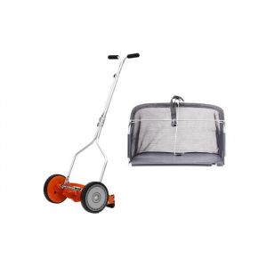 Pack Tondeuse Manuelle H&eacute;lico&iuml;dale + Sac de Ramassage &ndash; Coupe Pr&eacute;cise &Eacute;cologique et Pratique pour une Pelouse Parfaite