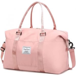 Sac de Voyage Femme Grand Pliable l&eacute;geSac de Sport Gym &eacute;tanche Sac WeekEnd Femme Sec Humide S&eacute;par&eacute; Nylon