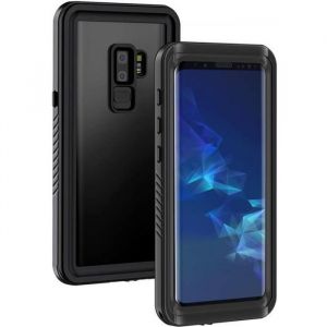 Coque Samsung Galaxy S9 Plus Étanche IP68 Antichoc intégré Full Protection Waterproof Etui housse pour Galaxy S9+/S9 Plus Noir