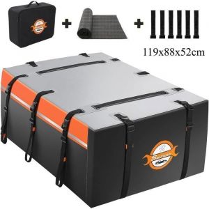 Sac de Toit Voiture - Sailnovo - 119 x 88 x 52 cm - Coffre Toit Pliable - Coffre/Sac de Toit Etanche - 1000D PVC