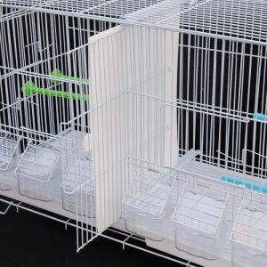 Cage - XUANYU - pour Canaris et Petits Oiseaux Exotiques Métal Vernis blanc et Bac de Cage en Plastique