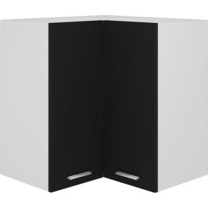 6290•Meuble® UNIQUE BUFFET Bas haut Meuble Cuisine Armoire dangle suspendue Noir 57x57x60cm - Aggloméré57 x 57 x 60cm Spécial &