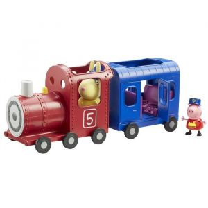 Jouet - CHARACTER OPTIONS - Peppa Pig Mlle Lapins train & Carriage Playset - 1 train - 1 chariot - 2 figurines