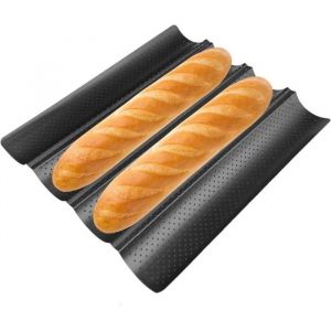 Moule Baguettes Pain 4 Créneaux Moule Baguette Four Plaque à Pain