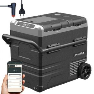 Glacière électrique Skandika Routa 55 L  +20 ° à -20 °C  connectée 2 Zones réfrigérateur 12v-220v silencieuse Mode éco