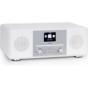 Radio Connectee Internet WiFi - OneConcept - Lecteur CD - Bluetooth - DAB+ UKW - Blanc