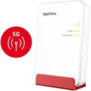 Routeur Mobile - AVM - Fritz!Box 6860 5G - 1 300 Mbit/s 5G - Wi-Fi 6 jusquà 3 000 Mbit/s - PoE+