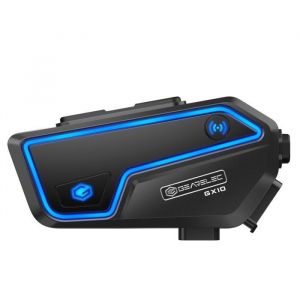 Intercom Moto GEARELEC intercom Talkie-walkie sans fil 2000M Jusquà 10 Riders Réponse Automatique Étanche IPX67 Radio FMGPS