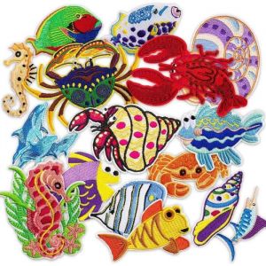 Patchs ThermocollantsPatch Thermocollant 16 Pcs &Eacute;Cusson Thermocollant Enfant Broderies &Eacute;Cusson Brod&Eacute; Patch pour DIY Customiser