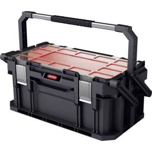 Bo&icirc;te &agrave; outils - Keter - Connect Cantilever 22 - Noir - Plastique - Pratique et spacieux