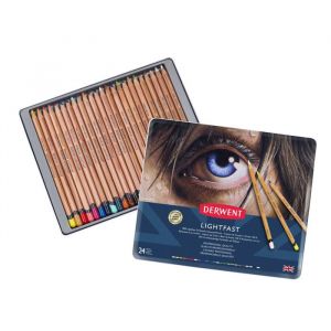 Crayons de couleur Derwent LightFast Boite x24