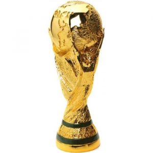 Troph&eacute;e dor de Football Troph&eacute;e de Coupe du Monde R&eacute;plique de Coupe du Monde en R&eacute;sine de 21 cm