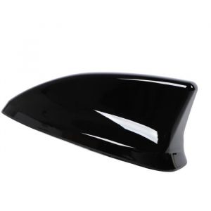 Dilwe Couvercle d antenne d aileron de requin Couvercle dantenne daileron de requin de moto antenne Style fibre de carbone Noir