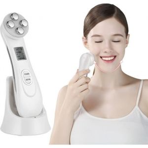 Appareil &agrave; Ultrason Visage LED Anti-Age LOVEBAY - EMS Luminotherapie Radiofr&eacute;quence RF - Femme