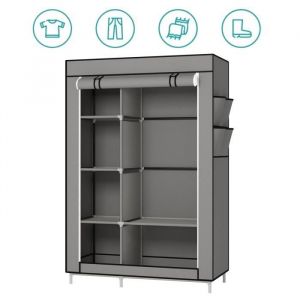 MENGDA Armoire de Rangement penderie Portable pour Chambre Penderie Dressing Textile en Tissu Intissé avec Fermeture à Glissière