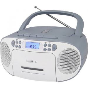 Reflexion RCR2260BL Radio-lecteur CD FM AUX CD Cassette bleu-blanc