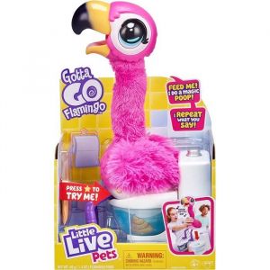Little Live Pets Gotta Go Flamingo- Le Nouveau Jouet Flamant Rose interactif Qui Danse Chante et Fait Caca 26222
