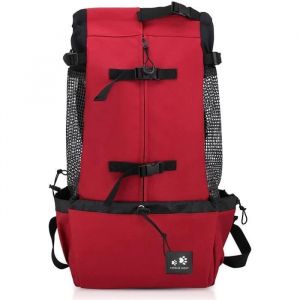 Sac &agrave; Dos pour Chien Randonn&eacute;e Sac a Dos Transport Chat Chien Moto Respirant &eacute;Paule Double Sac &agrave; Dos pour Anima PANIER DE TRANSPORT