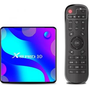 X88 PRO 10 Android 10.0 Smart TV Box UHD 4K Media Player RK3318 4GB - 64GB 2.4G - 5G WiFi double bande BT4.0 100M LAN Digital Disp