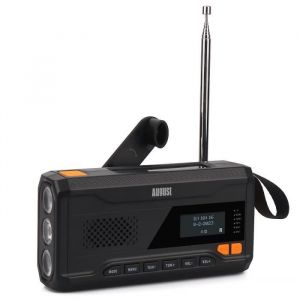 Radio Portable FM/ DAB  solaire 3 en 1 à batterie rechargeable FM DAB Bluetooth - August MB290B