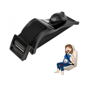 Ceinture de s&eacute;curit&eacute; pour femme enceinte en voiture - Ajusteur de ceinture de maternit&eacute; - Noir
